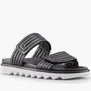 Cougar Metallic Silver Leather Sandals